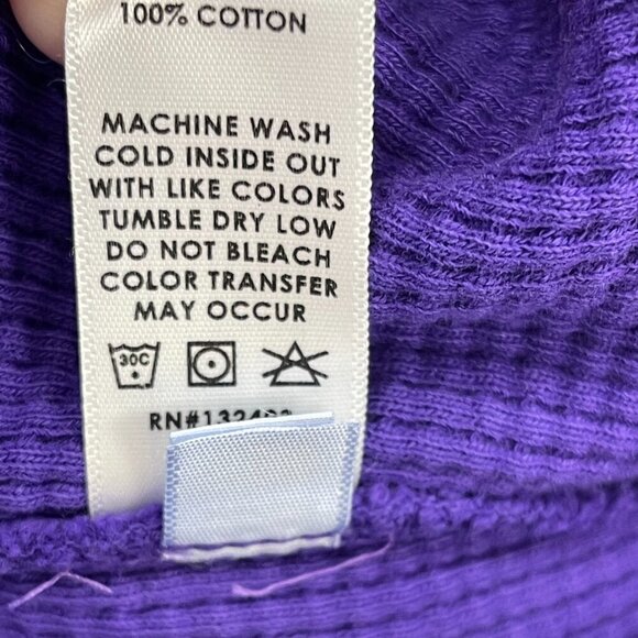 Cotton Citizen Purple Monaco Polo Pullover Sweatshirt - Size Large - NWT - Picture 4 of 8
